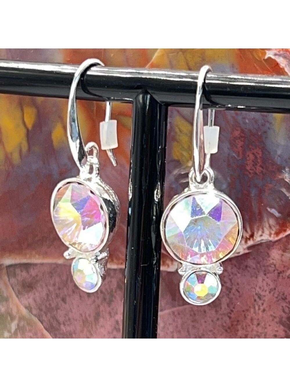 Kirks Folly Endless Sparkle Earrings French Wire Silver Earrings